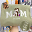 Custom Embroidered Mama Portrait Sweatshirt with Kid Name on Sleeve | Mother's Day Gifts