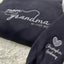 Custom Embroidered From Mom to Grandma Sweatshirt with Kids Names on Sleeves