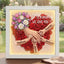 "Tulips & White Roses"-Personalized Mom Holding Hands Flower Shadow Box-Mother's Day Remembrance Frame, In Loving Memory Gift