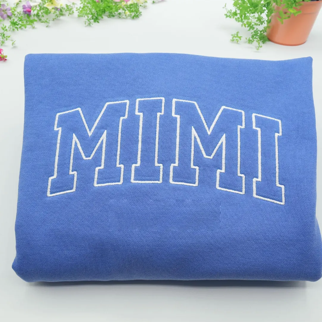 Custom Embroidered Personalized Mama Nana Gigi Mimi and Grandkids Sweatshirt | Mother's Day Christmas Gifts for Mom