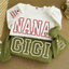 Custom Embroidered Personalized Mama Nana Gigi Mimi and Grandkids Sweatshirt | Mother's Day Christmas Gifts for Mom