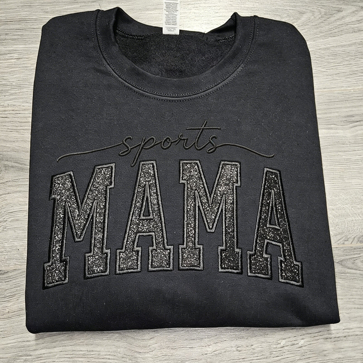 Custom Glitter Embroidered "Sports Mama" Sweatshirt | Mother's Day Gift