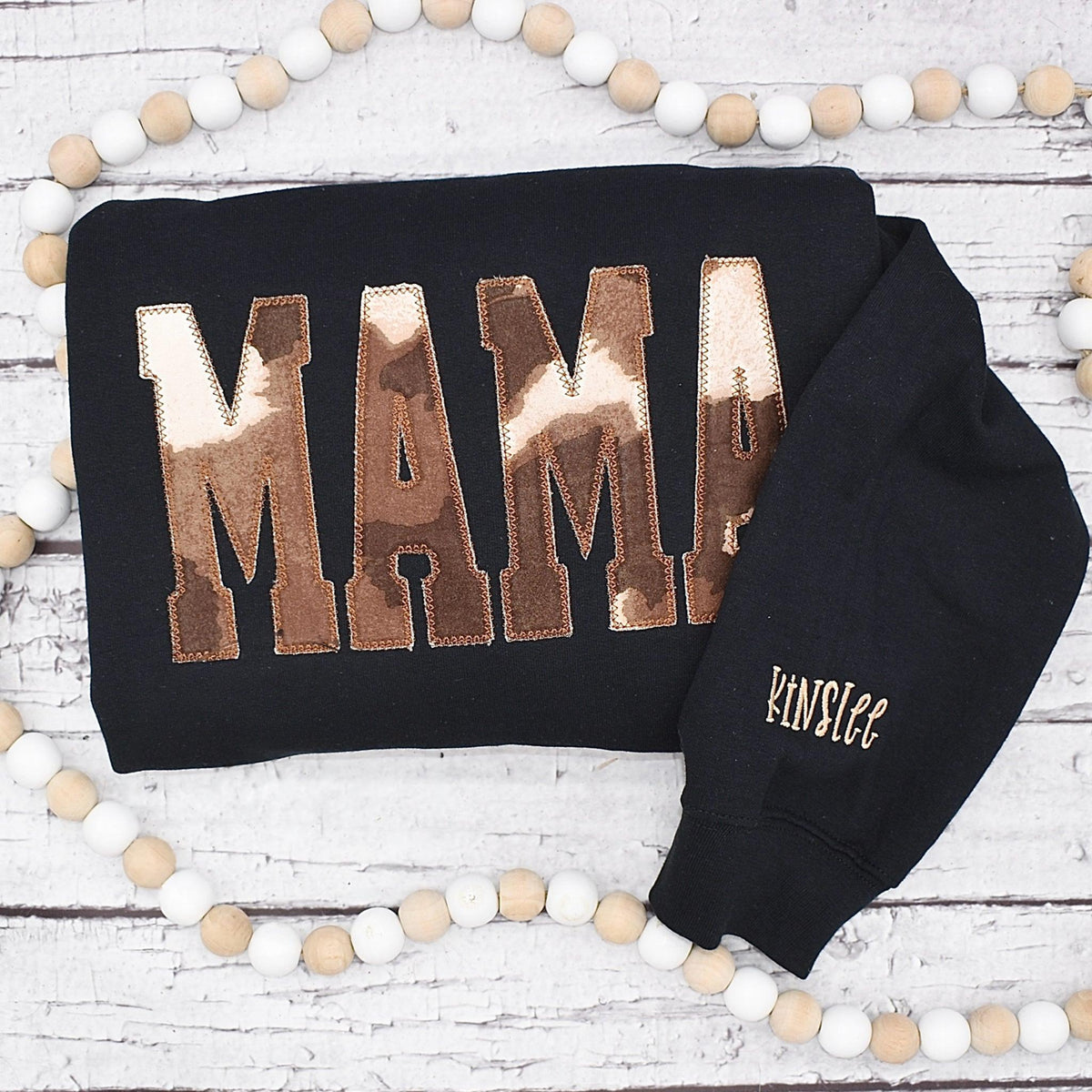 Custom Mama Cow Embroidered Sweatshirt | Mother's Day Gifts