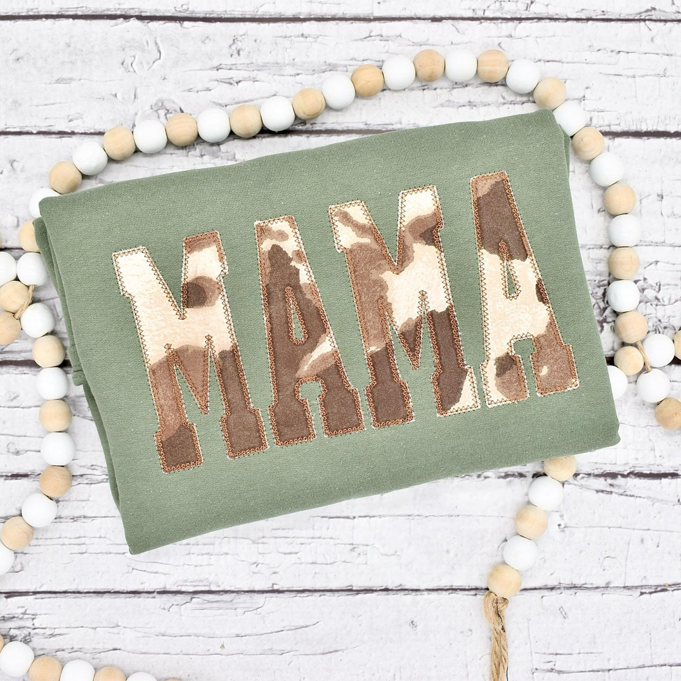 Custom Mama Cow Embroidered Sweatshirt | Mother's Day Gifts