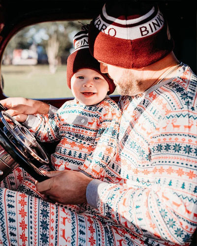 Snug Snowflakes - Family Matching Christmas Pajamas - Merryreindeer